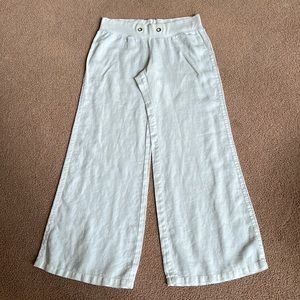 Lilly Pulitzer White Linen Beach Pant